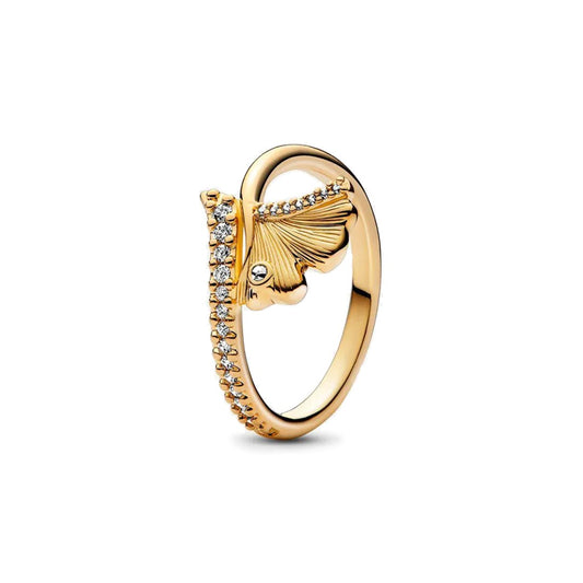 Anillo Hoja Dorada