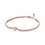 Pulsera Rosada Corazón Rosa