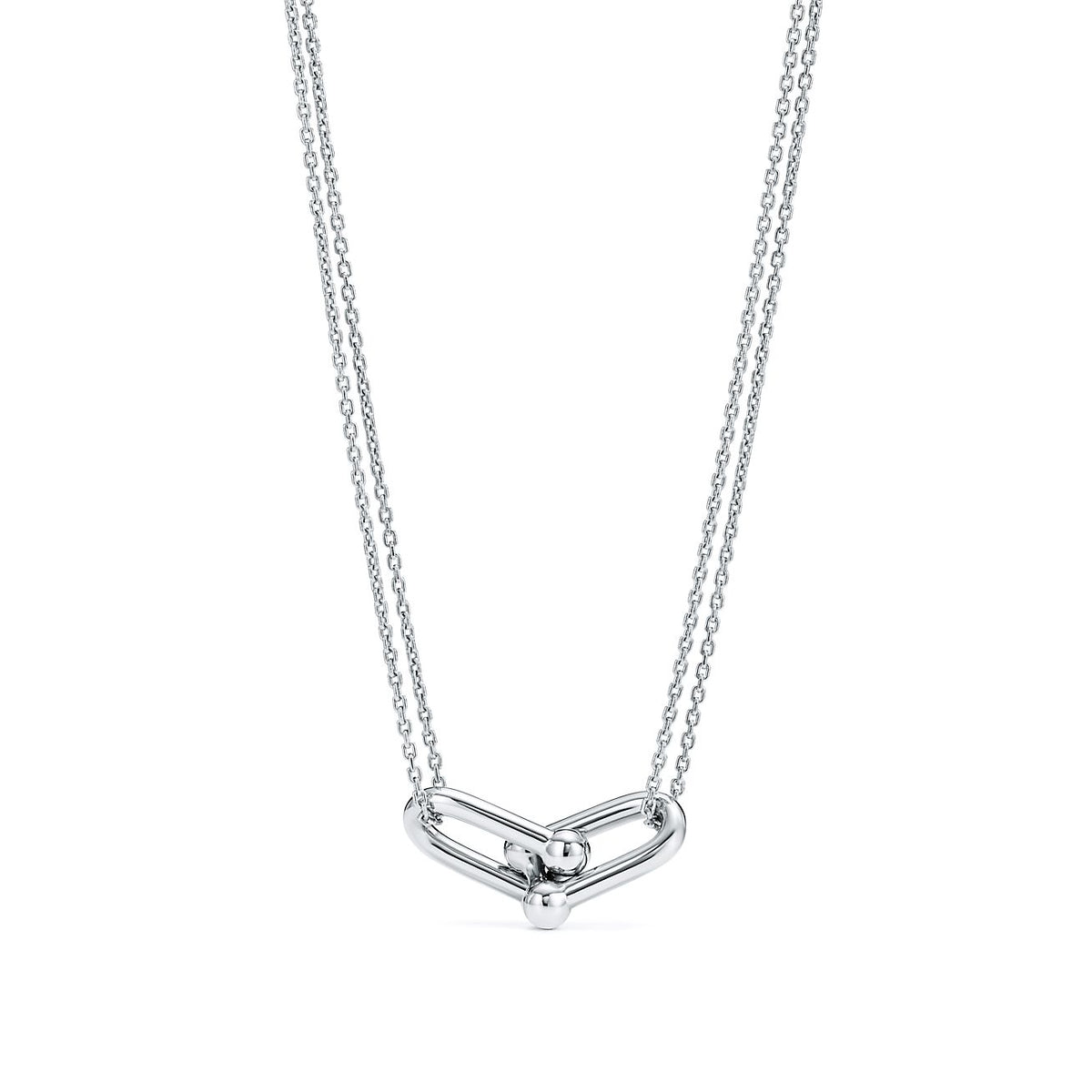 Collar Eslabones Plateado