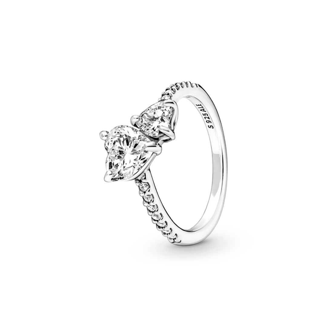 Anillo Corazón Doble