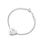 Pulsera Corazón Cadena Doble