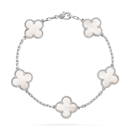 Pulsera Trébol Blanco