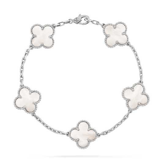 Pulsera Trébol Blanco