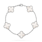 Pulsera Trébol Blanco
