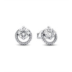 Pendientes Botón Brillante