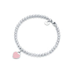 Pulsera Corazón Rosa