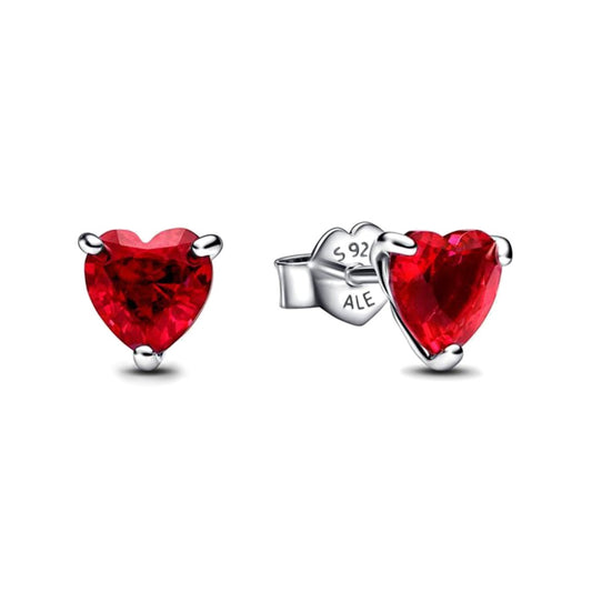 Pendientes Corazón Rojo