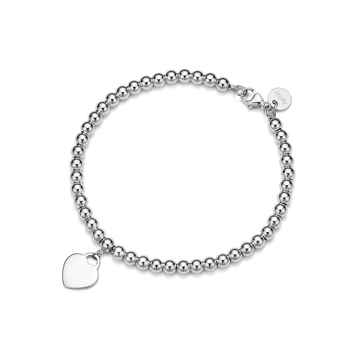 Pulsera Corazón Plateado