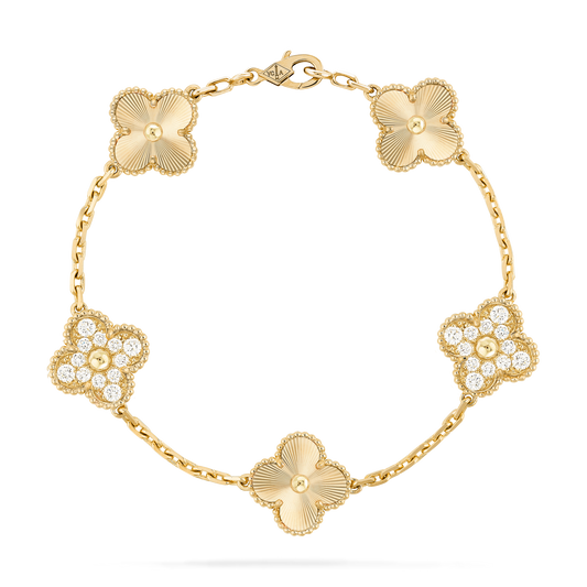 Pulsera Trébol Dorada