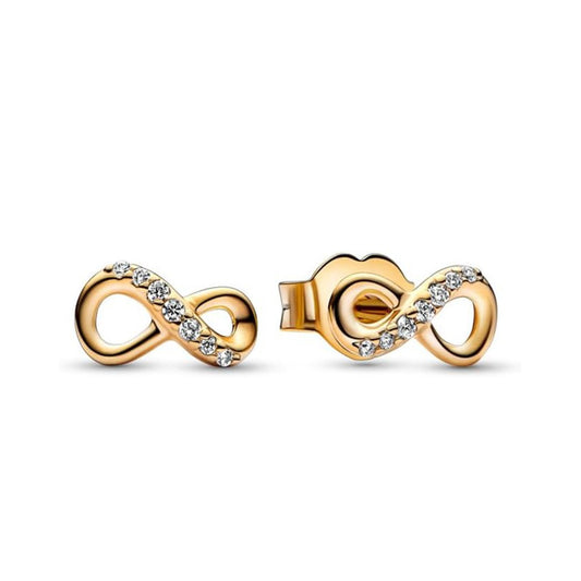 Pendientes Infinito Dorado
