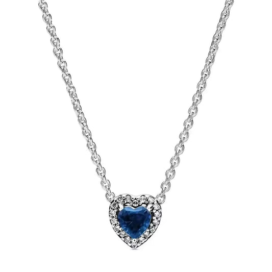 Collar Corazón Azul