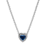 Collar Corazón Azul