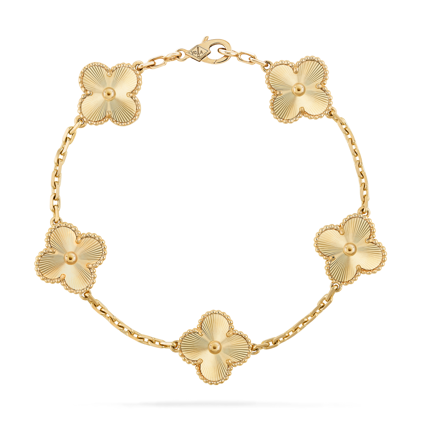Pulsera Trébol Dorada Clásica