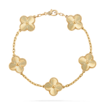 Pulsera Trébol Dorada Clásica
