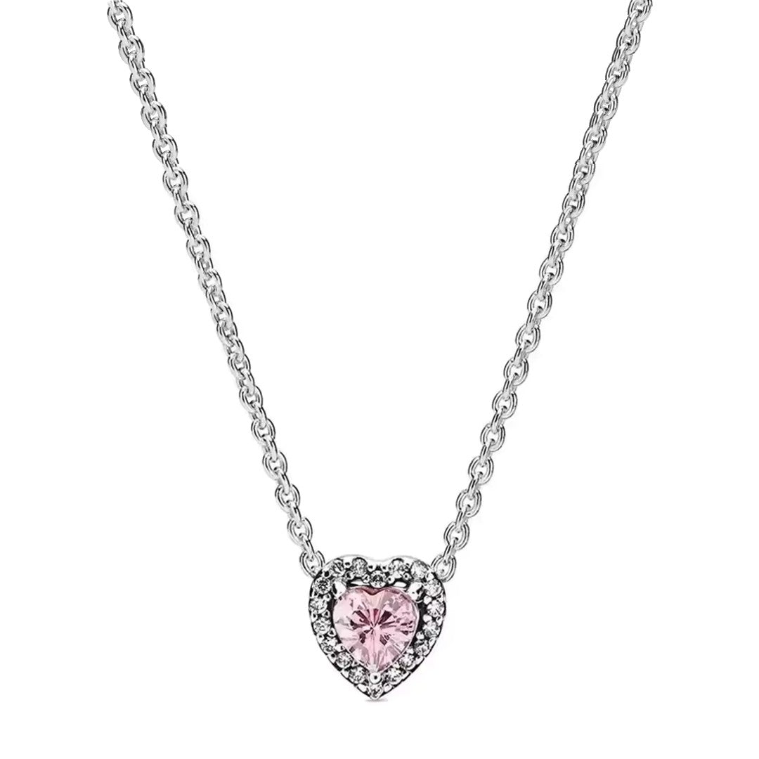 Collar Corazón Rosa