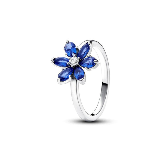 Anillo Flor Azul