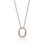 Collar Lock Rosado Full Zirconias