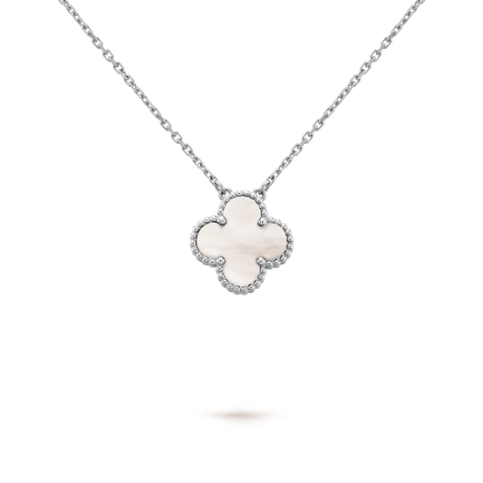 Collar Trébol Blanco