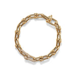 Pulsera Full Eslabones Dorados y Zirconias
