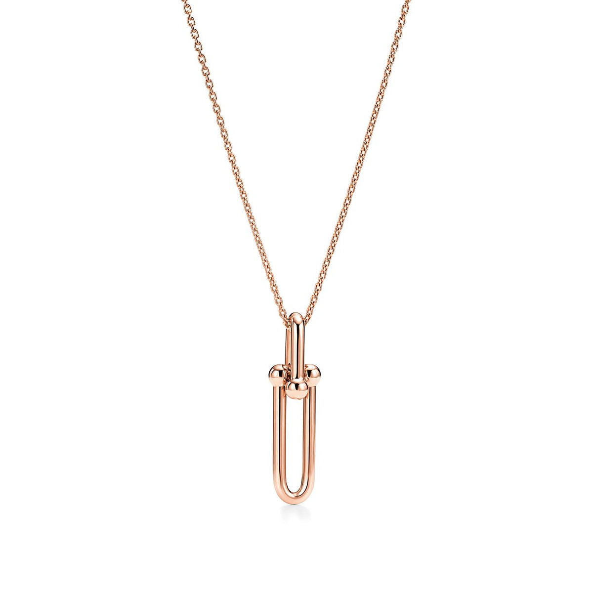 Collar Eslabon Rosado Vertical