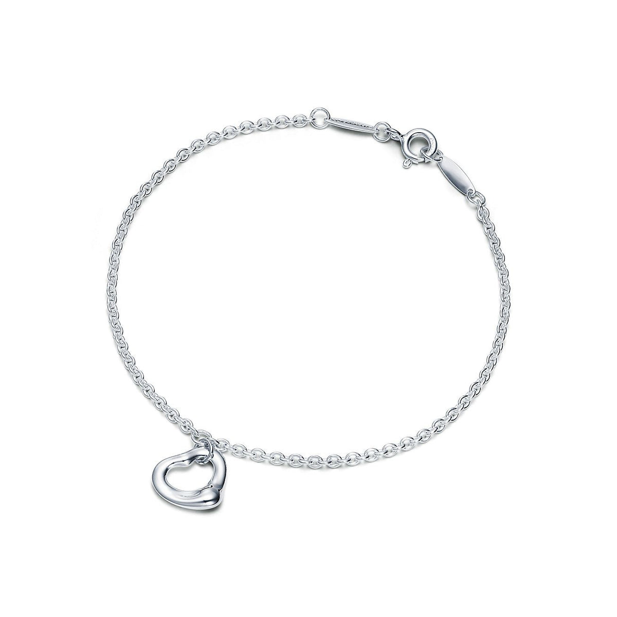 Pulsera Corazón Plateado