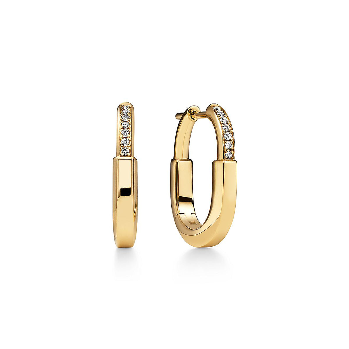 Pendientes Locks Dorados y Zirconias