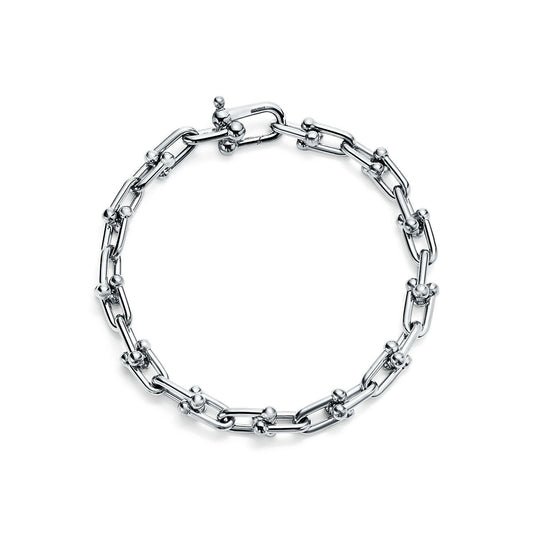 Pulsera Full Eslabones Plateado