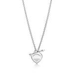 Collar Corazón Flecha Plateada