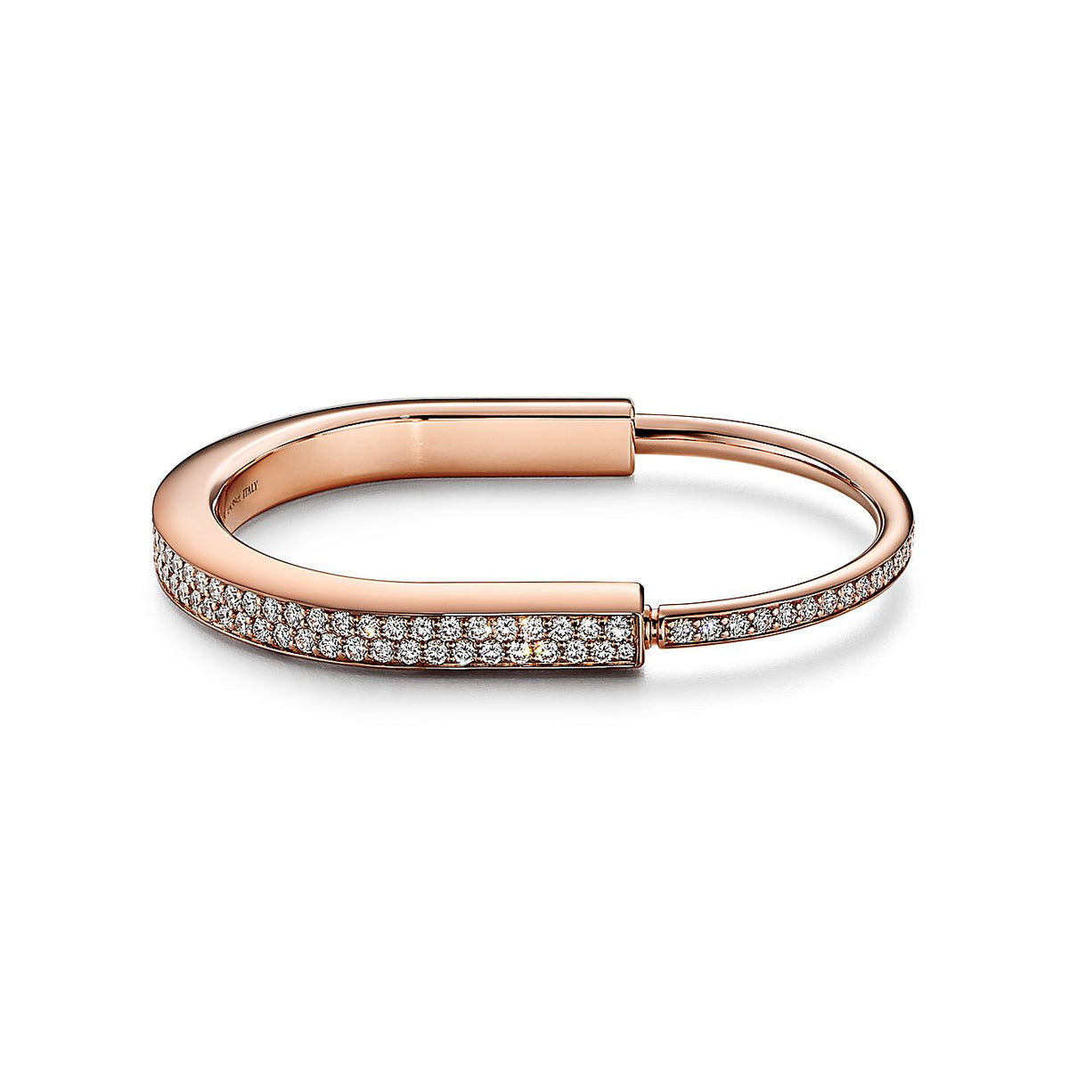 Pulsera Lock Rosada Full Zirconias