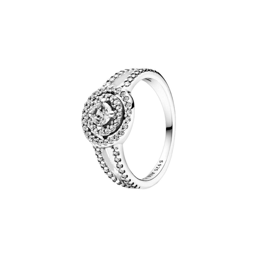Anillo Clásico Doble Full Zirconias
