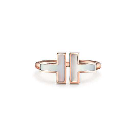 Anillo Rosado T Plateada