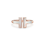 Anillo Rosado T Plateada