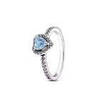 Anillo Corazón Celeste