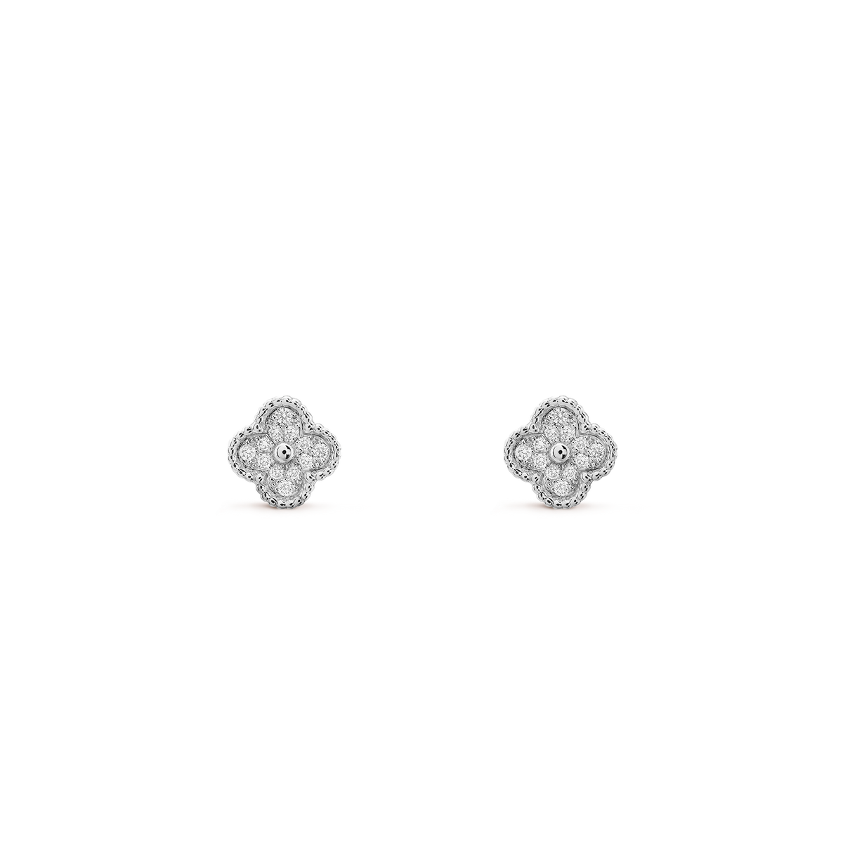 Pendientes Trébol Plata Pequeños