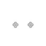 Pendientes Trébol Plata Pequeños