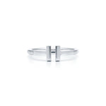 Anillo T Doble Plateado