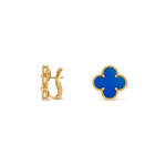 Pendientes Trébol Dorado y Azul