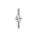 Anillo Clásico Hexágono Reluciente