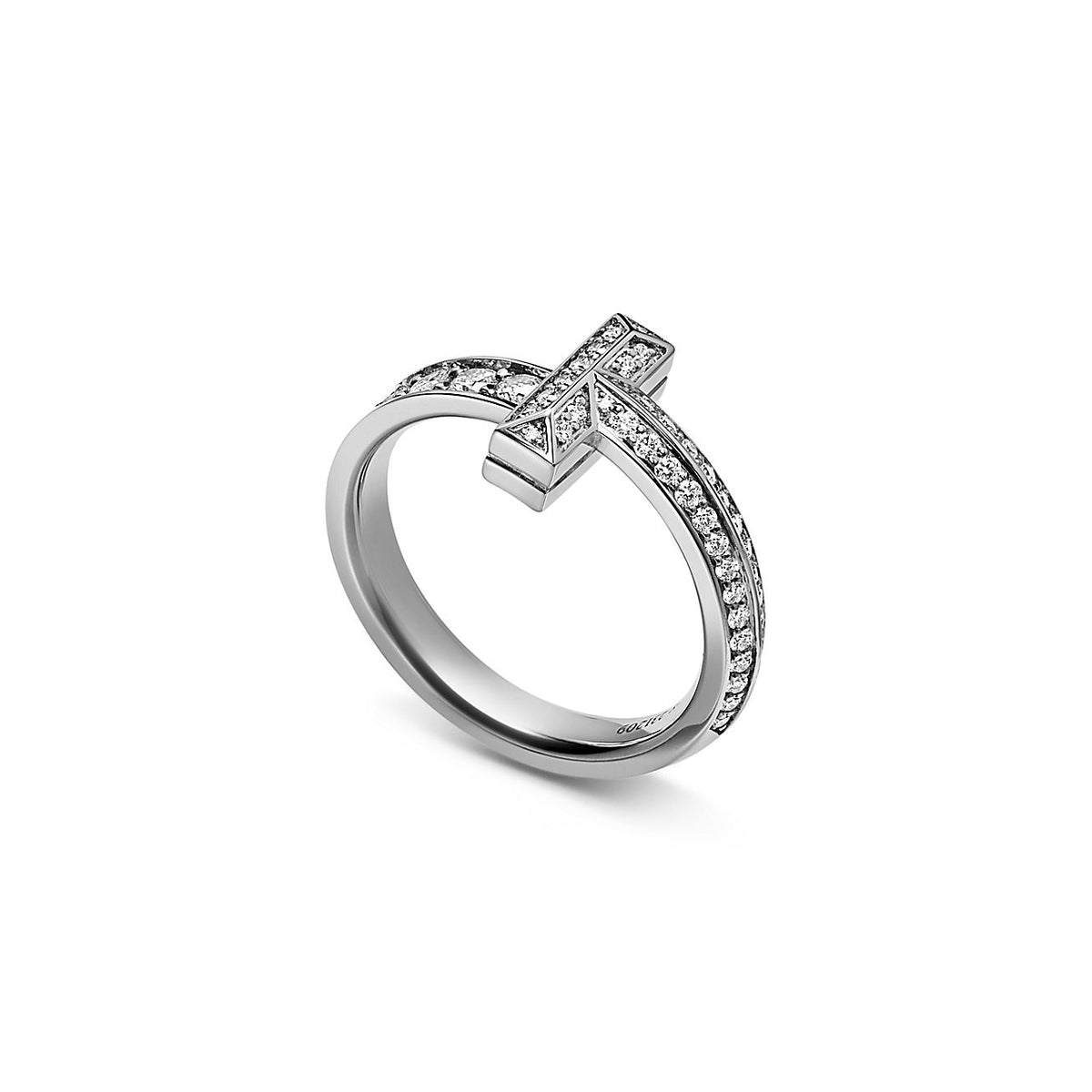 Anillo T1 Plateado Full Zirconias
