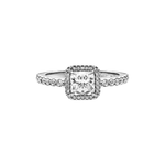 Anillo Clásico Cuadrado Full Zirconias