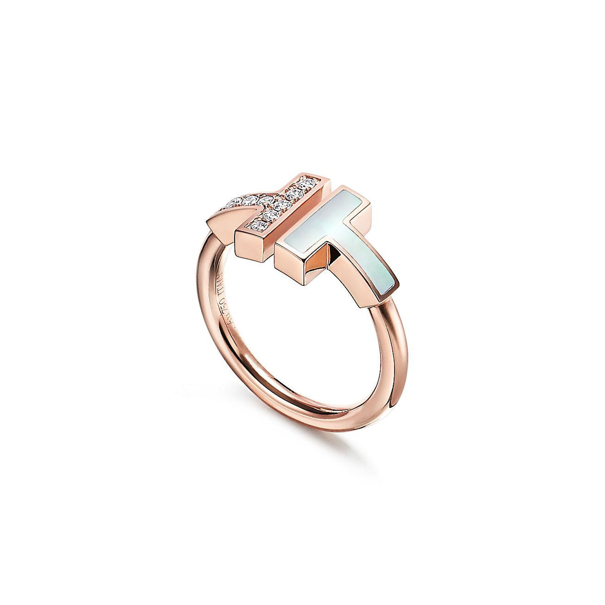 Anillo Rosado T Plateada