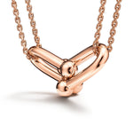 Collar Eslabones Rosados