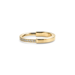 Anillo LockDorado y Zirconias