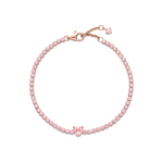 Pulsera Rosada Corazón Rosa