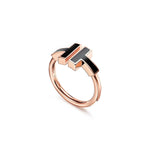 Anillo Rosado T Negra