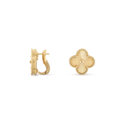 Pendientes Trébol Dorado