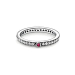 Anillo Corazón Rojo Pequeño