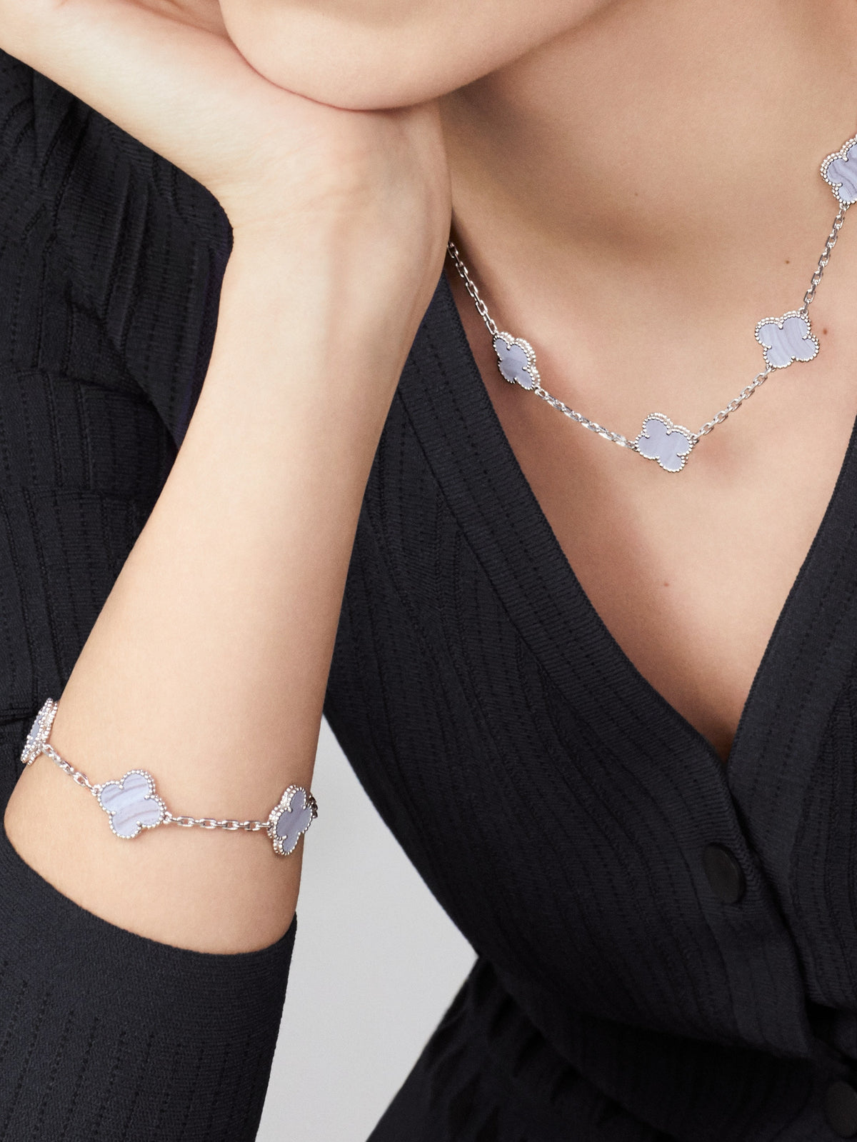 Pulsera Trébol Violeta