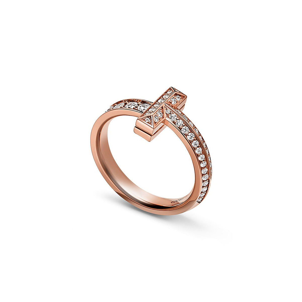 Anillo T1 Rosado Full Zirconias
