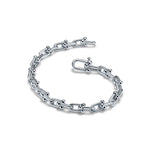 Pulsera Full Eslabones Plateado